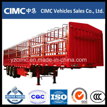 Cimc 3 essieux 60 tonnes de grenouille Fence Trailer